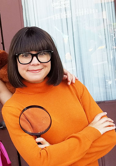 Velma from Scooby Doo character meet and greet at Universal Studios Florida