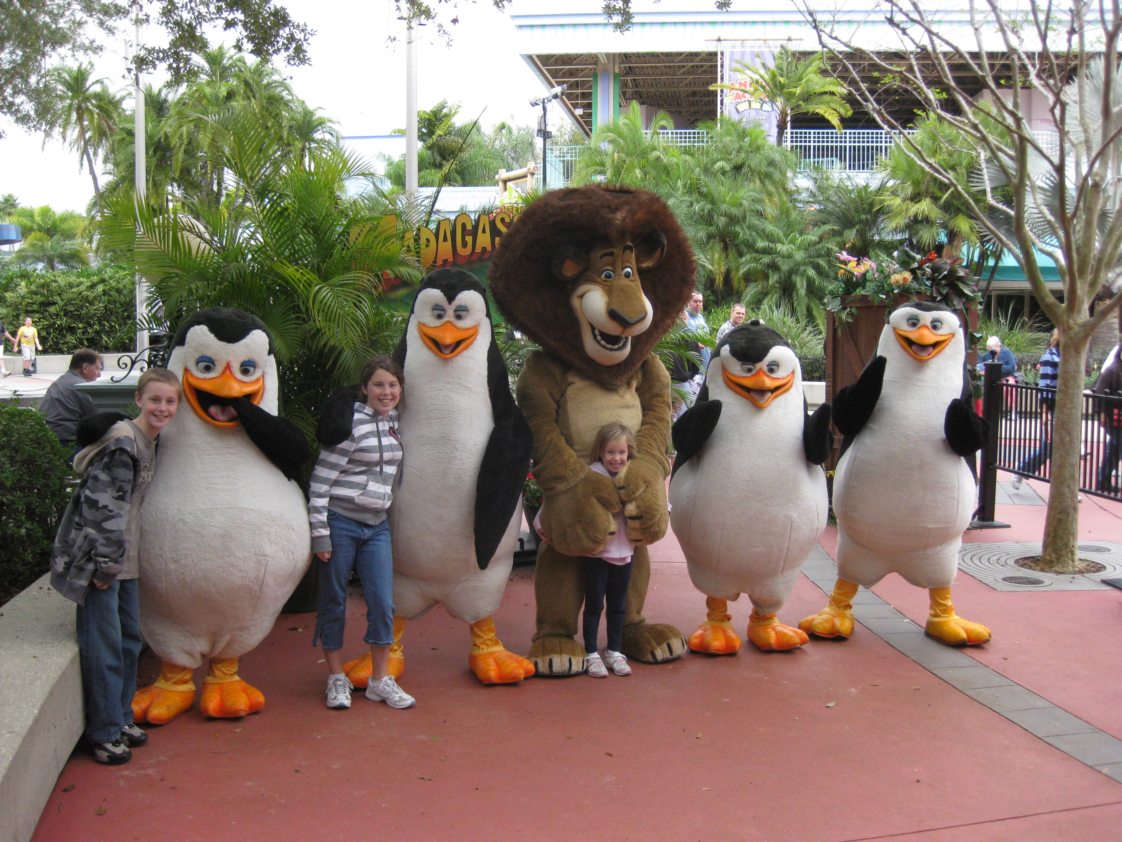 Alex and Penguins Universal Studios Orlando 2009