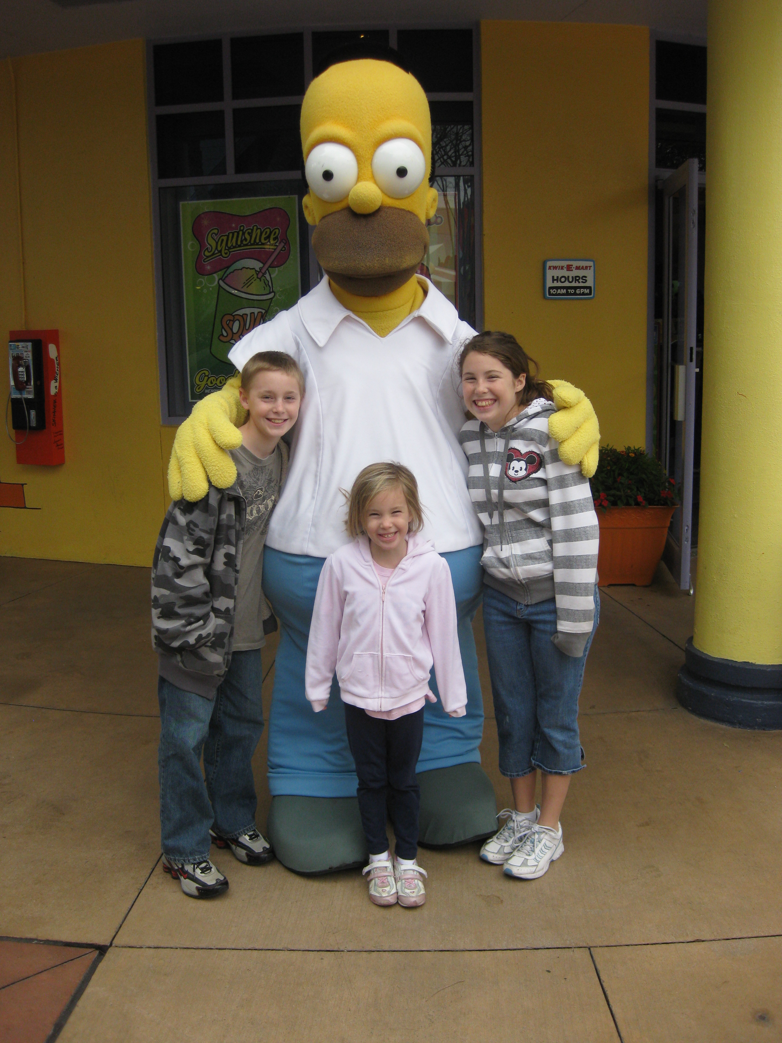 Homer Simpson Universal Studios Orlando 2009