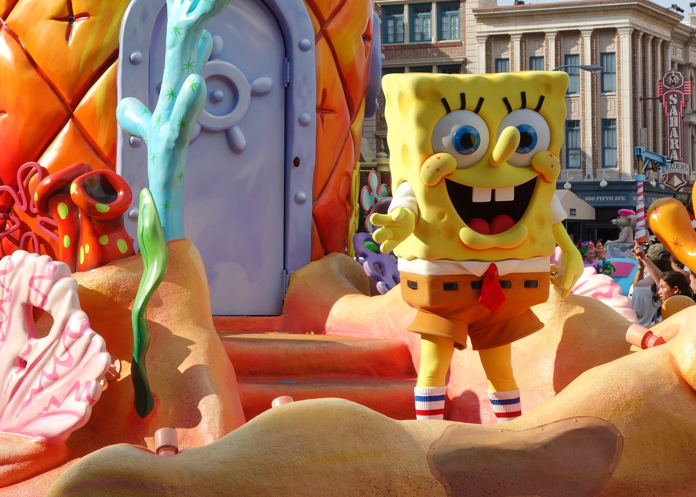 Spongebob Squarepants Universal Studios Orlando 2012 parade unit