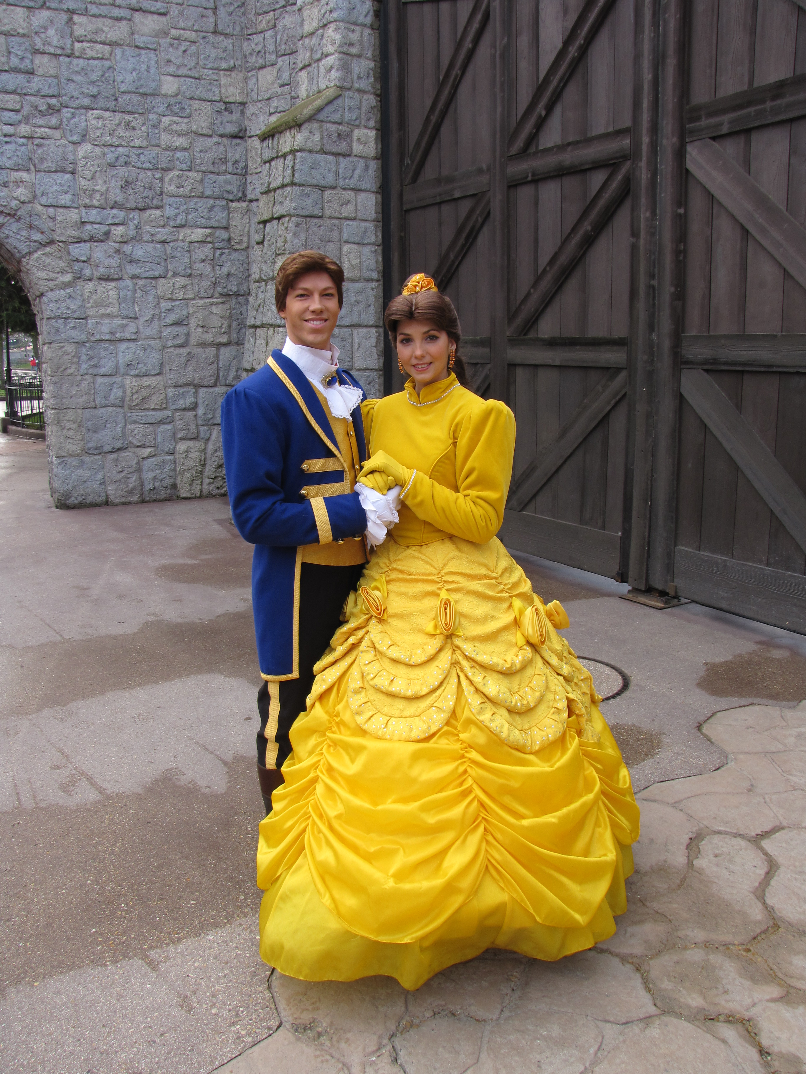 A rare site! Belle together with Prince Adam walking around Fantasyland. While Belle does do Meet'n'Greets Prince Adam is a rare site in the Park.