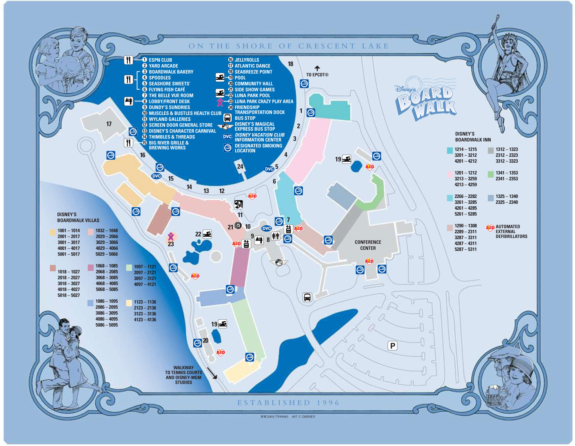 Walt Disney World maps for theme parks, resorts