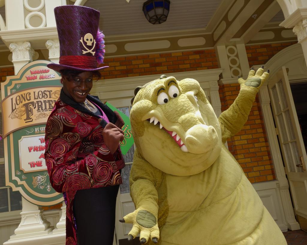 Dr. Facilier and Louis the Alligator Long-lost Friends Magic Kingdom Disney World