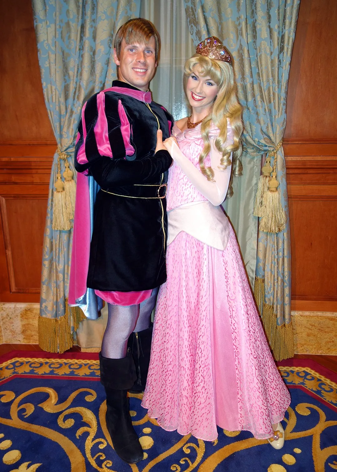 Princess Fairytale Hall Walt Disney World Magic Kingdom Aurora and Prince Phillip (2)