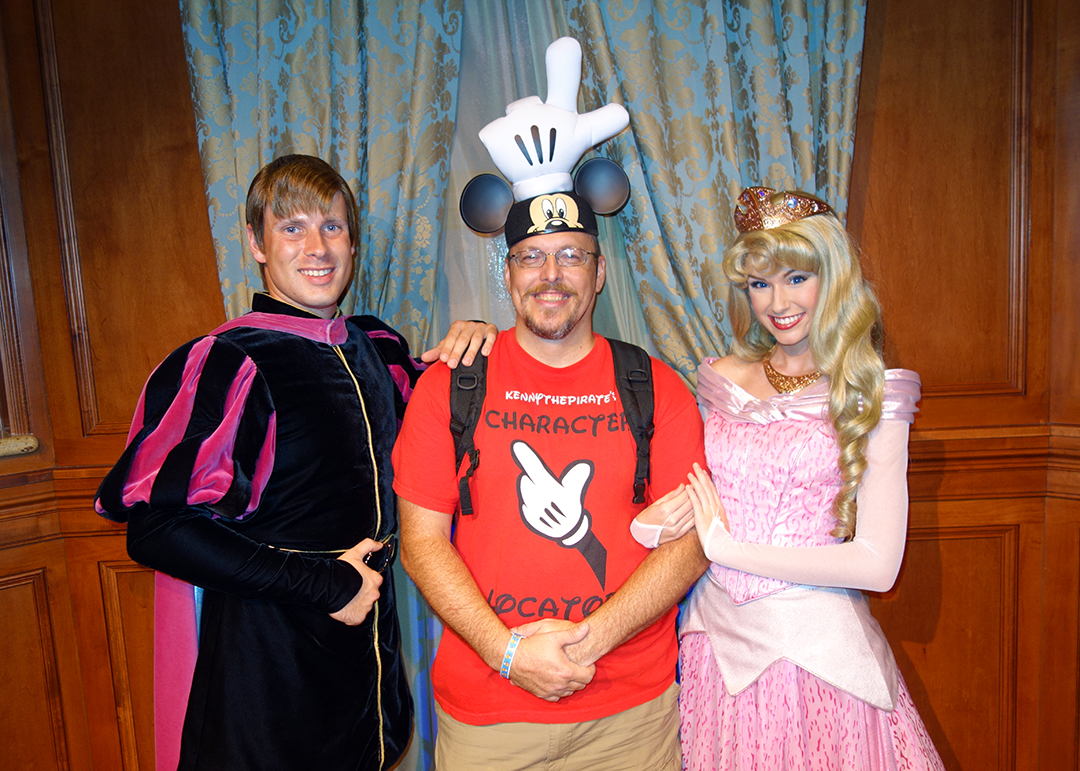 Princess Fairytale Hall Walt Disney World Magic Kingdom Aurora and Prince Phillip (6)