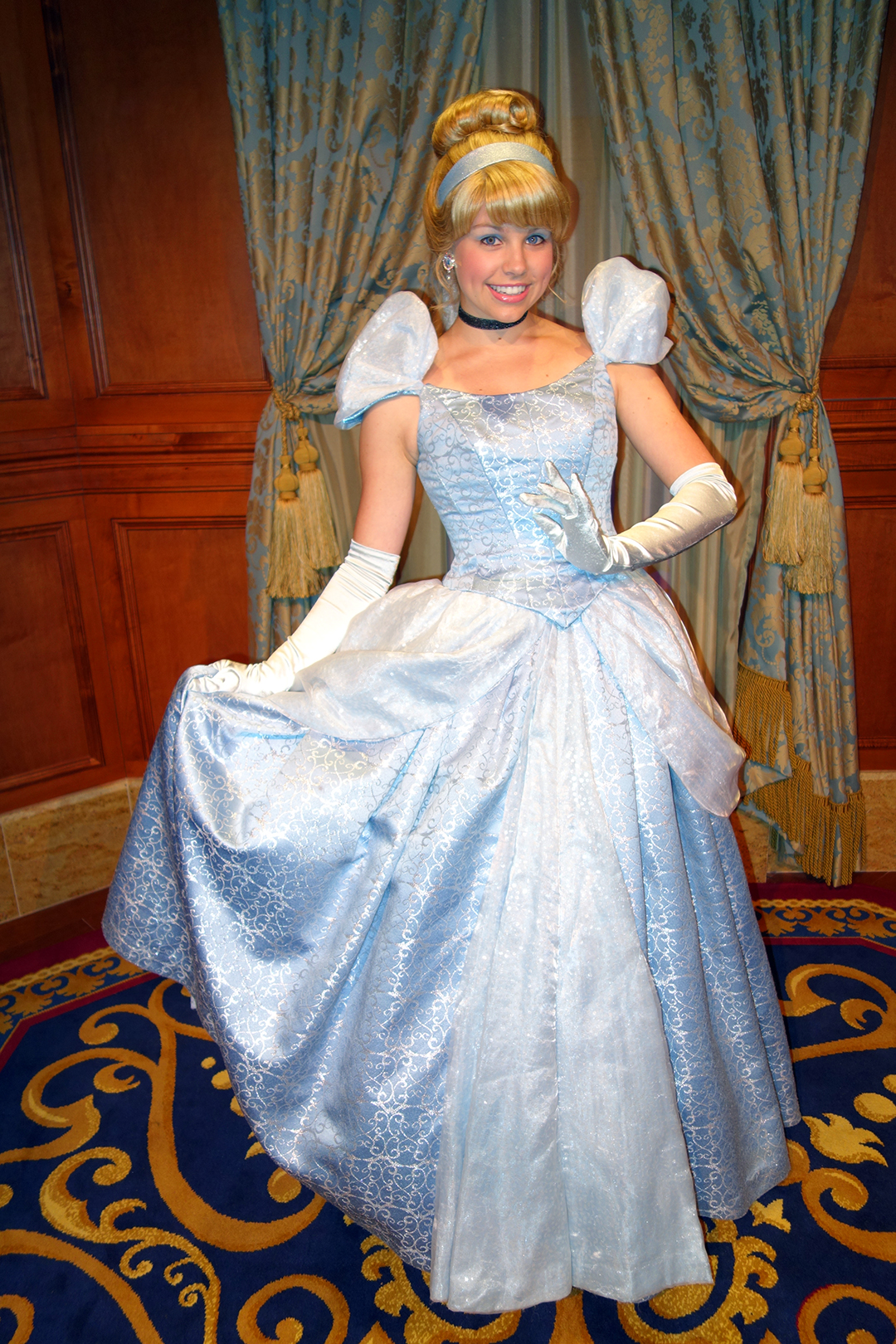 Cinderella at Princess Fairytale Hall in Magic Kingdom at Disney World