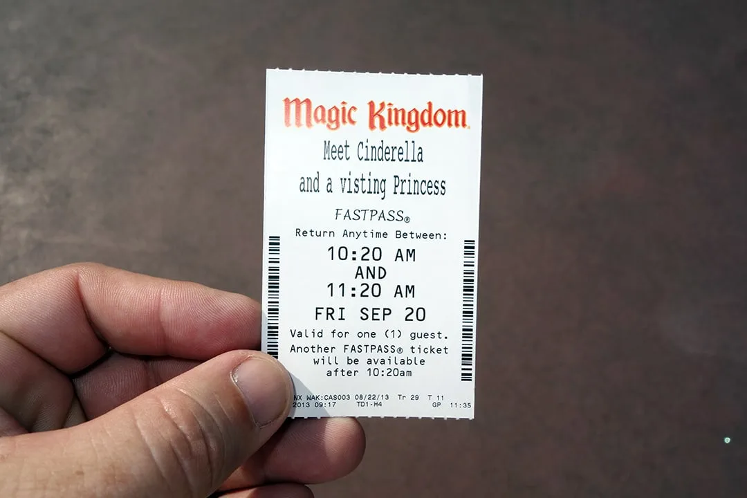 The first time I used a Fastpass here for Cinderella, they never even asked to see them  :)  I gave it to my daughter to put in her book.  The second time they checked them and took them at the second point as usual.
