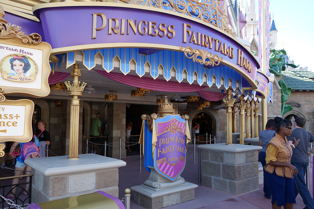 Princess Fairytale Hall Walt Disney World Magic Kingdom Exterior (7)