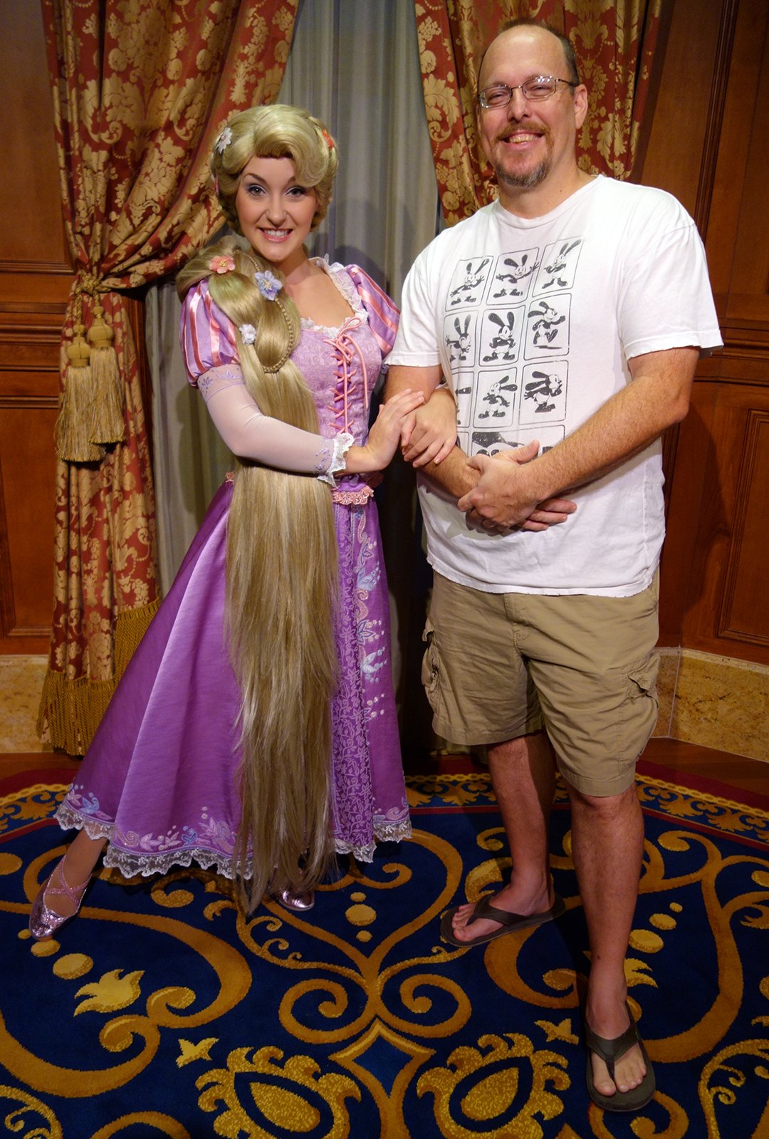Rapunzel inside Princess Fairytale Hall