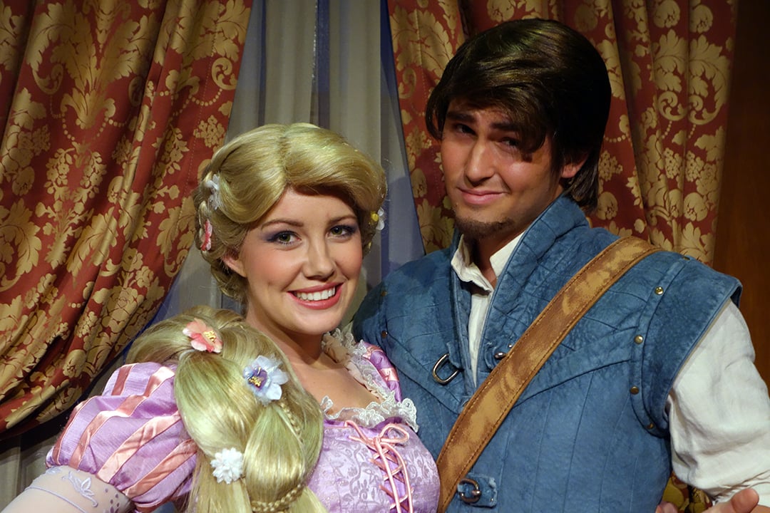 Princess Fairytale Hall Walt Disney World Magic Kingdom Rapunzel and Flynn (6)
