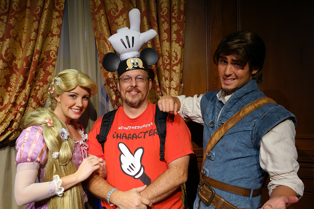 Princess Fairytale Hall Walt Disney World Magic Kingdom Rapunzel and Flynn