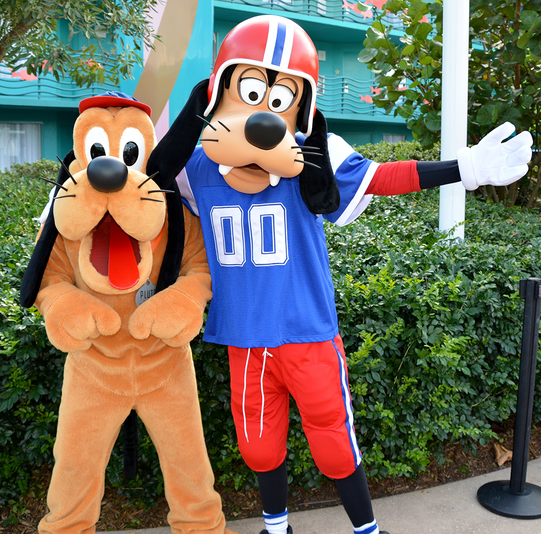 Walt Disney World, Character Meet and Greet, Halloween, All Star Sports, Pluto, Goofy