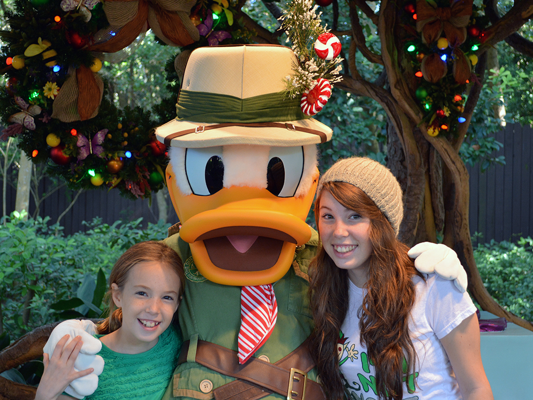 Walt Disney World, Animal Kingdom, Christmas 2013, Camp Minnie Mickey, Donald Duck
