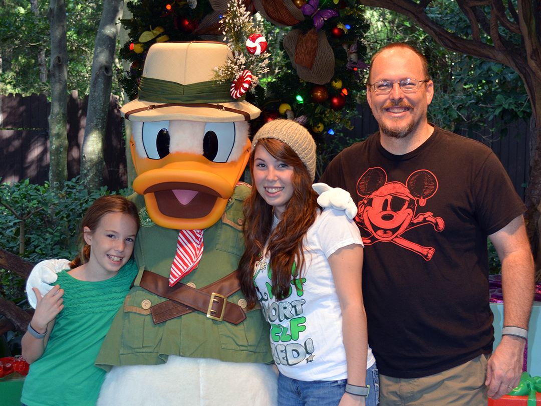 Walt Disney World, Animal Kingdom, Christmas 2013, Camp Minnie Mickey, Donald Duck