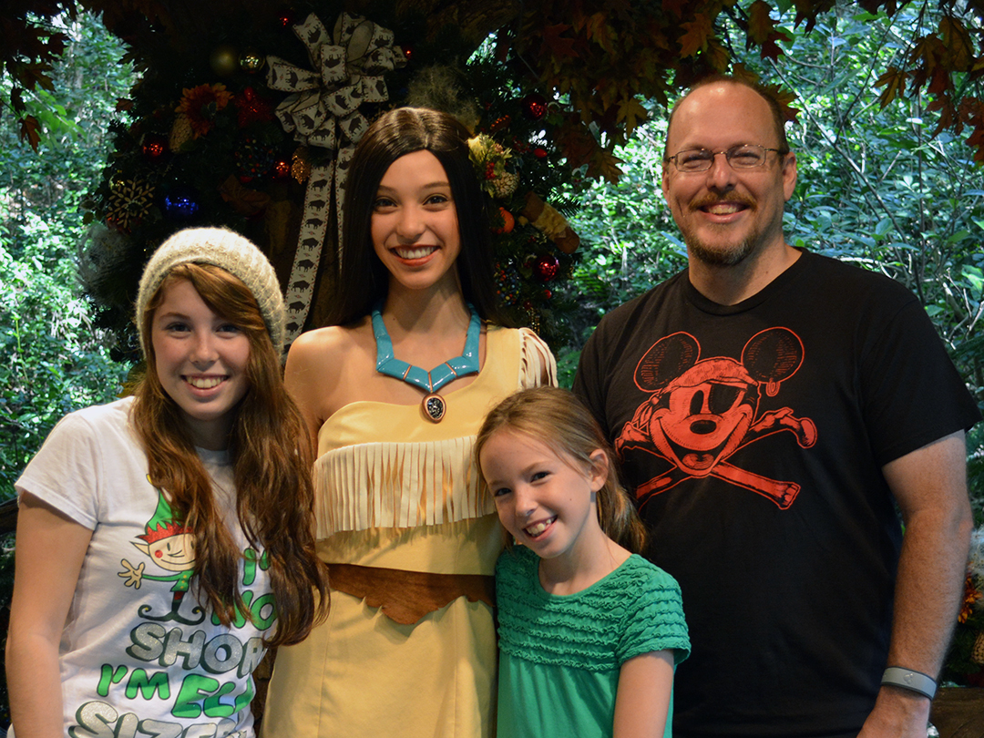 Walt Disney World, Animal Kingdom, Christmas 2013, Camp Minnie Mickey, Pocahontas, Kenny the Pirate
