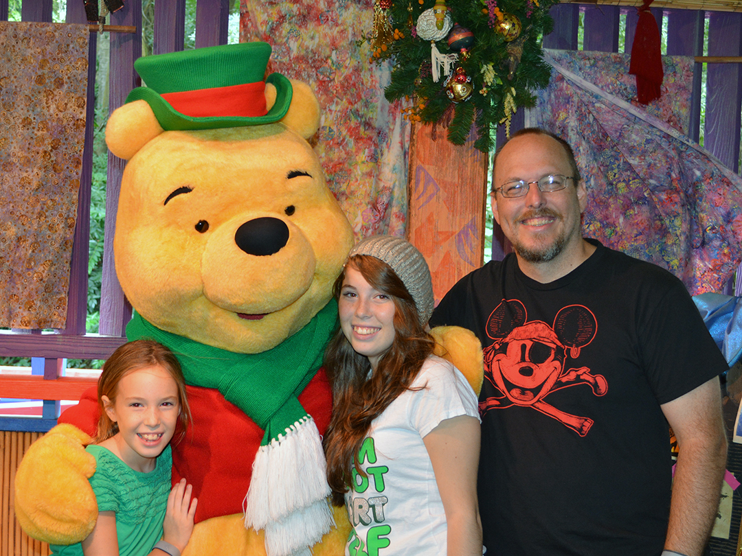 Walt Disney World, Animal Kingdom, Christmas 2013, Meet and Greet, Winnie the Pooh