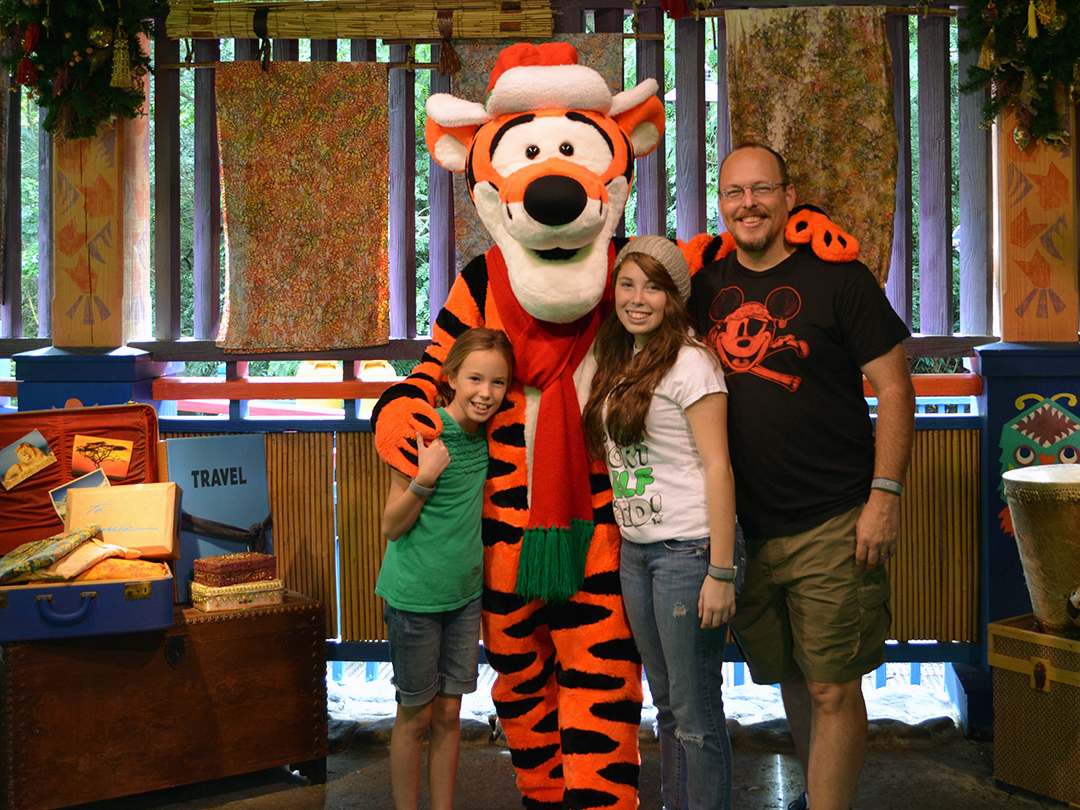 Walt Disney World, Animal Kingdom, Christmas 2013, Meet and Greet, Tigger
