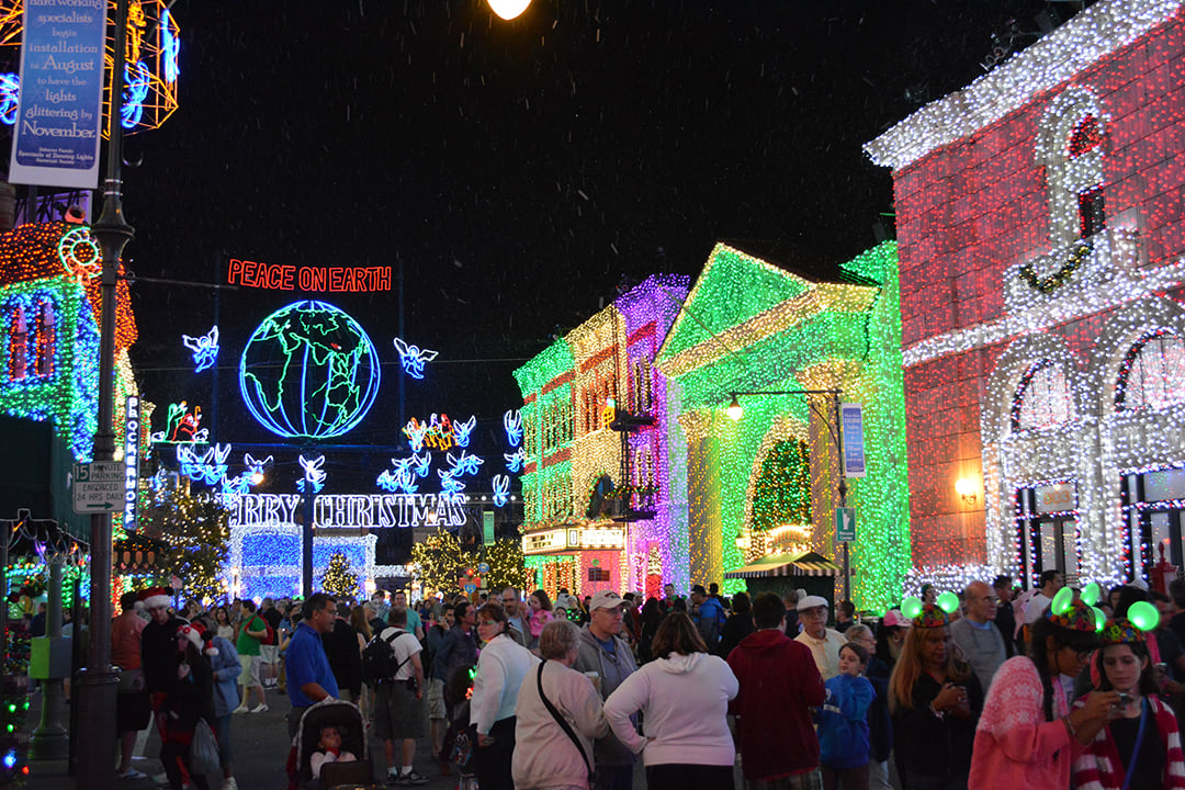 Walt Disney World, Hollywood Studios, Osborne Family Spectacle of Dancing Lights, Christmas Lights