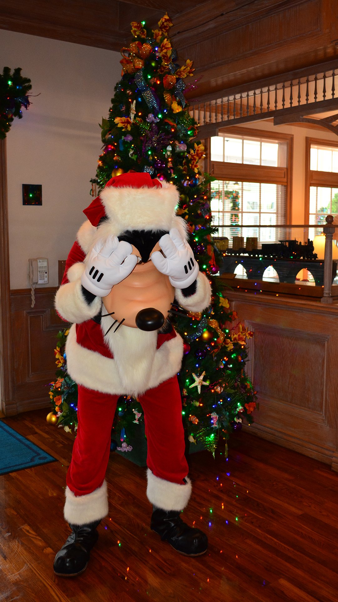 Walt Disney World Old Key West Resort Christmas Characters Santa Goofy Christmas Decor (5)