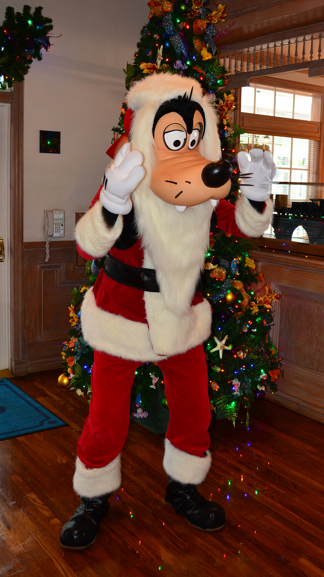 Walt Disney World Old Key West Resort Christmas Characters Santa Goofy Christmas Decor (6)