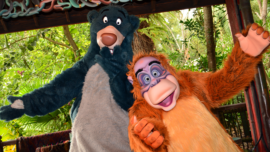 Walt Disney World, Animal Kingdom, Character Changes, January 2014, Baloo and King Louie