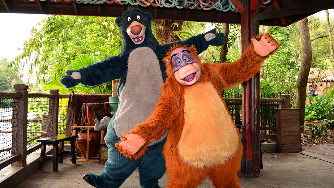 Walt Disney World, Animal Kingdom, Character Changes, January 2014, Baloo and King Louie