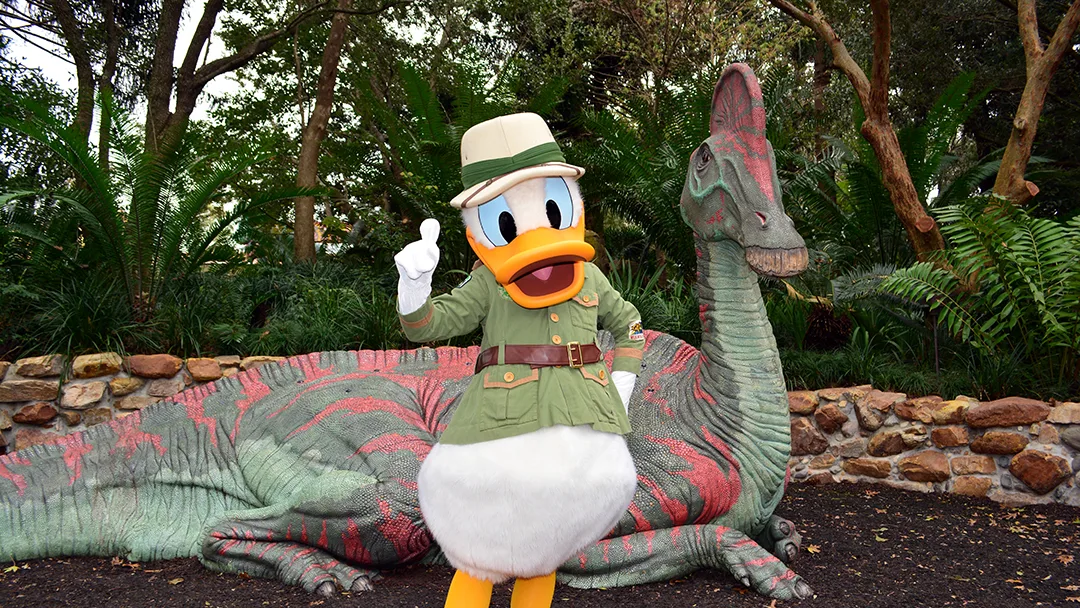 Walt Disney World, Animal Kingdom, Character Changes, January 2014, Donald Duck, Cretaceous Trail