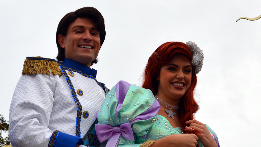 Walt Disney World, Magic Kingdom, Celebrate a Dream Come True Parade, Prince Eric, Ariel