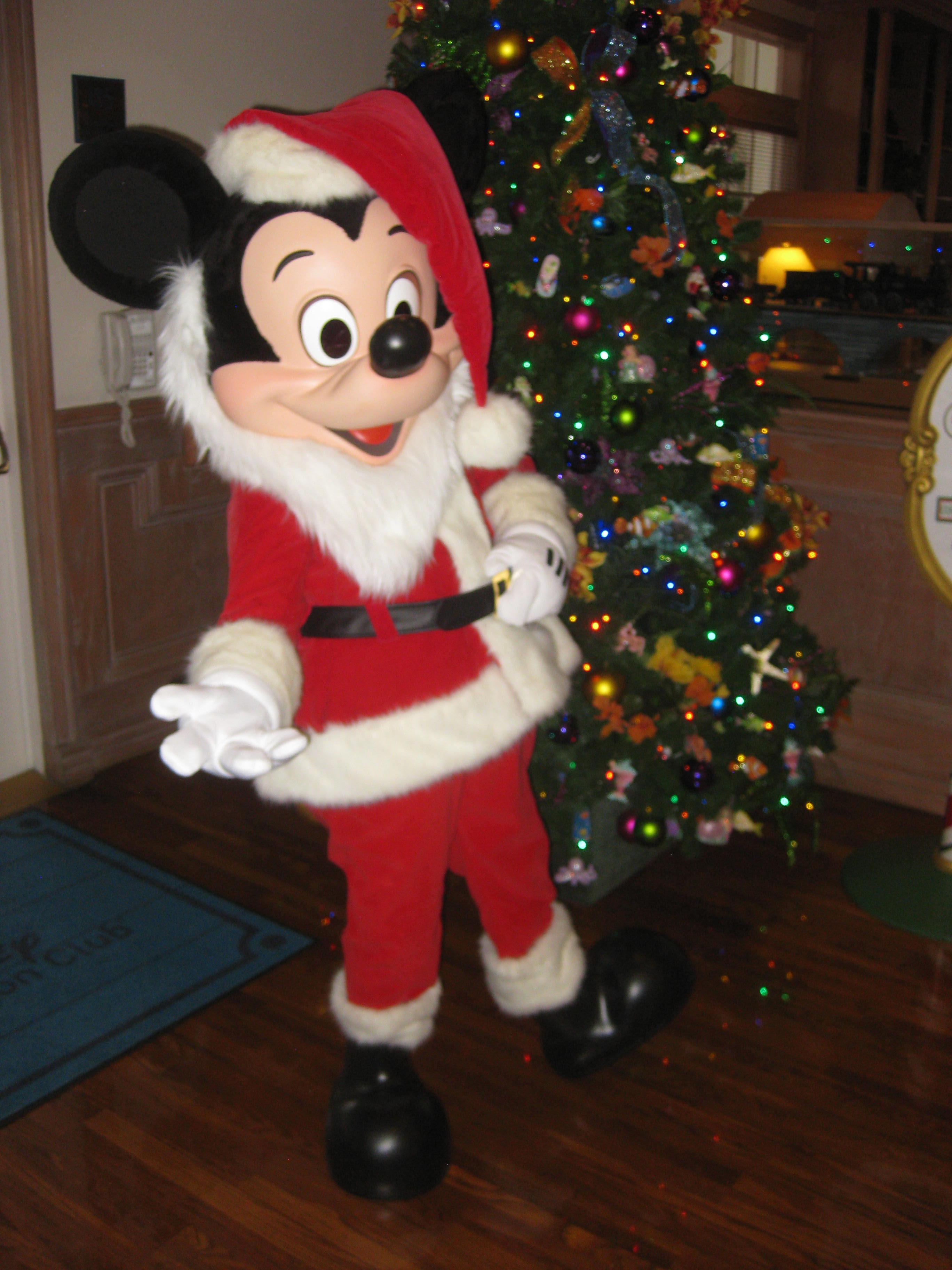 Walt Disney World, Old Key West Resort, Christmas Characters, Santa Mickey, Meet and greet