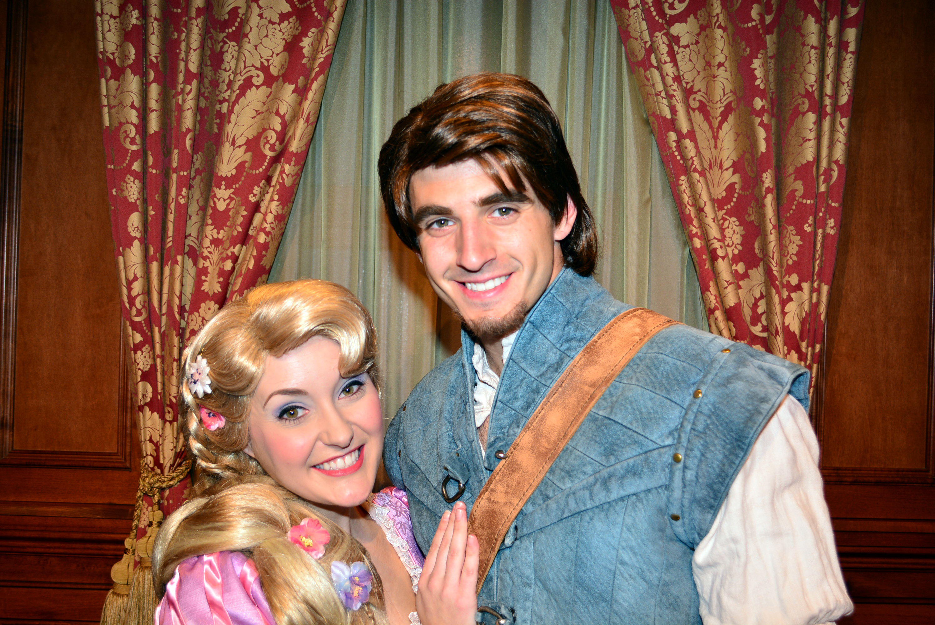 Walt Disney World, Magic Kingdom, Characters, Valentines Day, Rapunzel and Flynn Rider