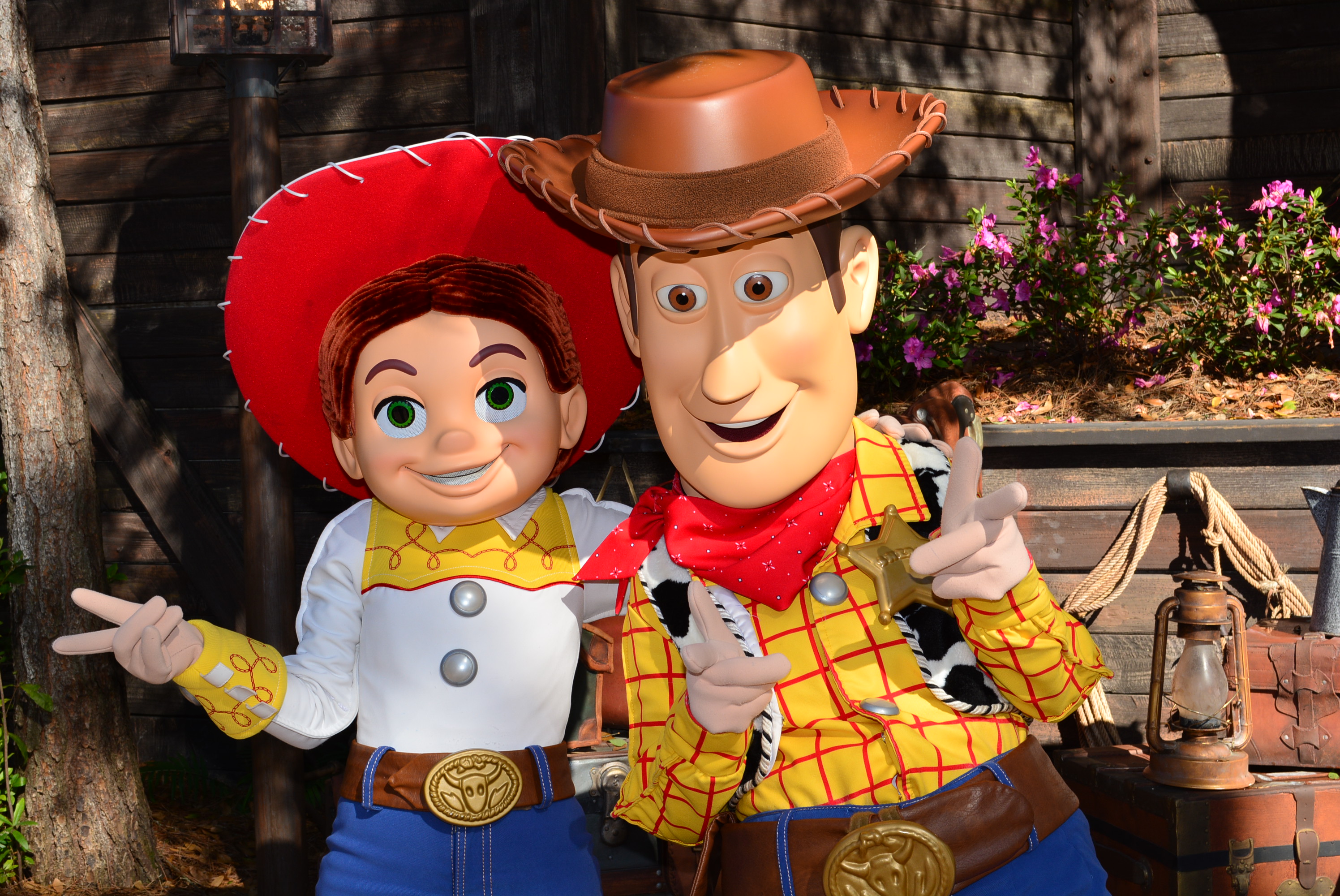 Walt Disney World, Magic Kingdom, Characters, Valentines Day, Woody and Jessie