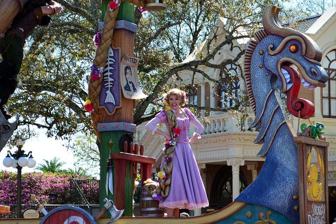 Walt Disney World, Magic Kingdom, Festival of Fantasy Parade, Tangled Float, Rapunzel