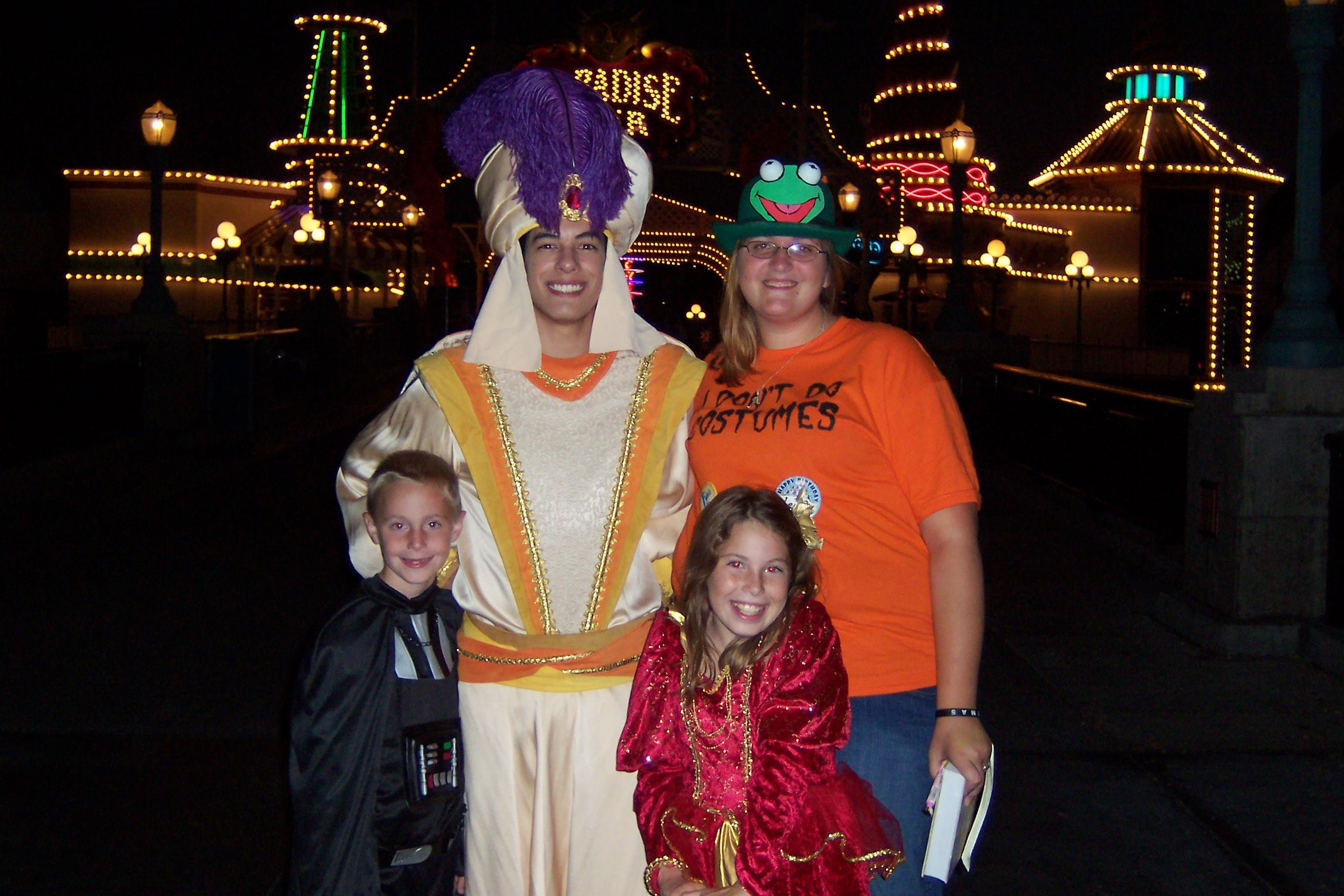Aladdin as Prince Ali Disneyland Character Meet and Greet Mickey's Halloween Party 2007