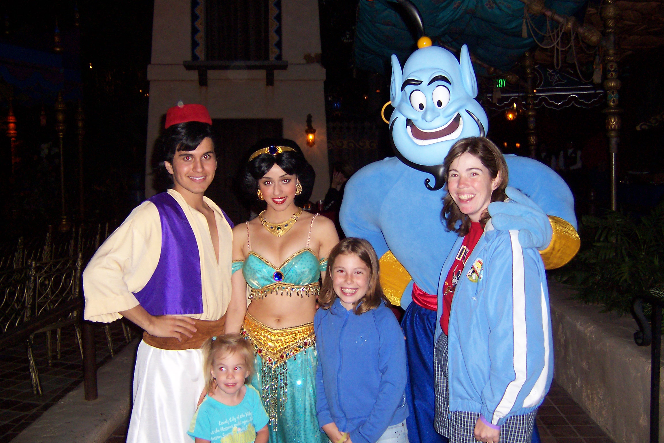 Aladdin Jasmine and Genie Disneyland Character Meet and Greet 2007
