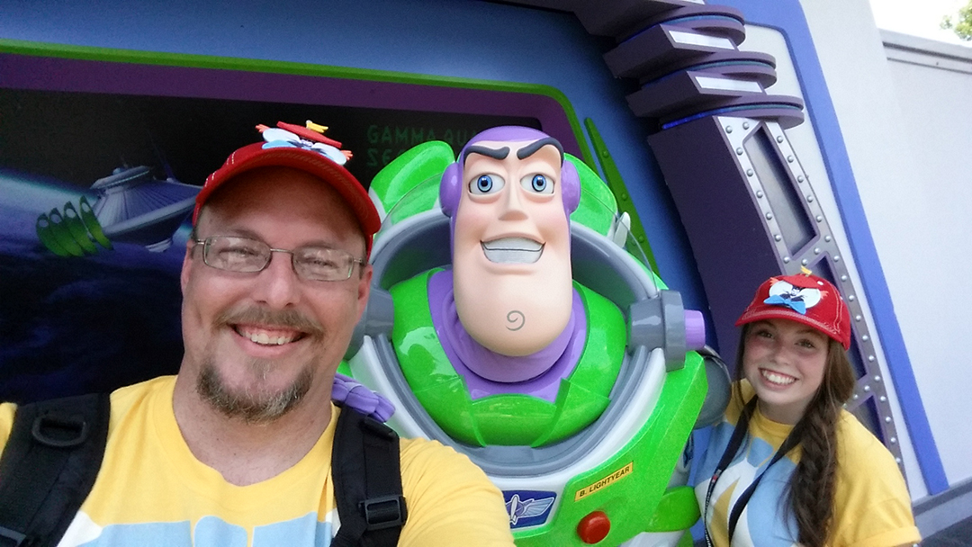 Buzz Lightyear in the Magic Kingdom
