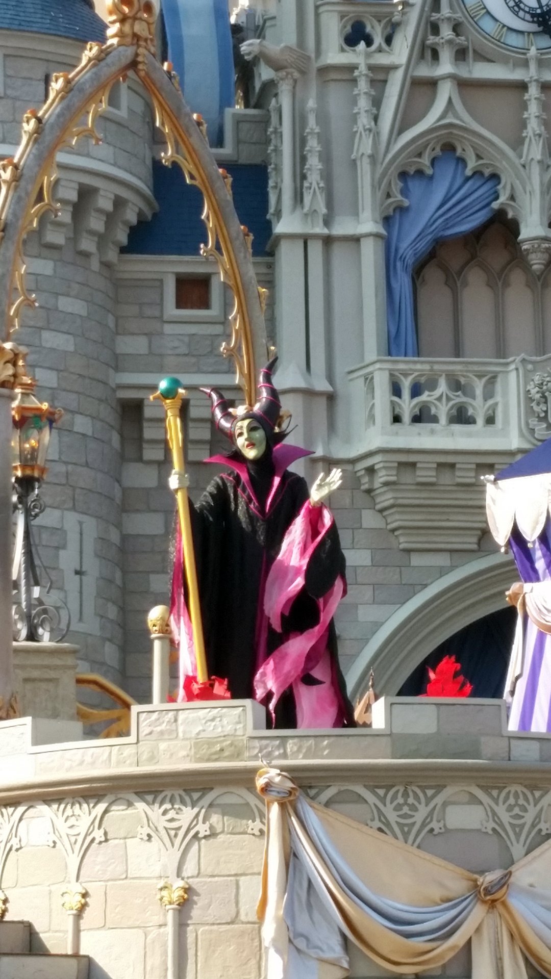 Maleficent in in Magic Kingdom in Walt Disney World