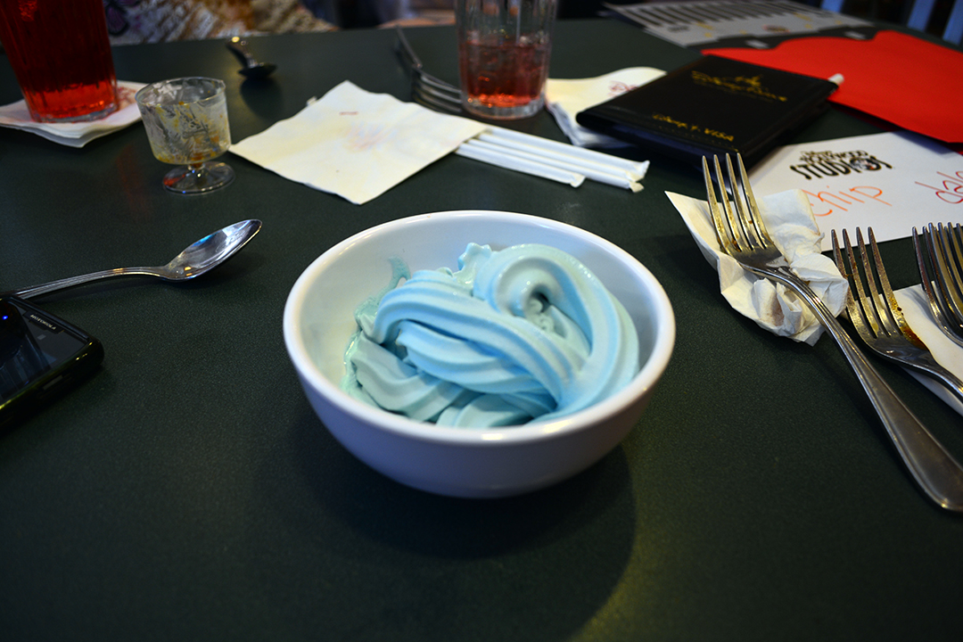 Blue Ice Cream Jedi Mickey Star Wars Diner at Hollywood and Vine in Disney Hollywood Studios