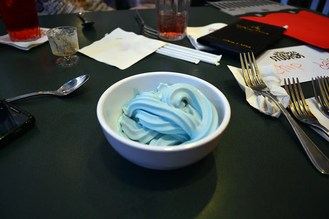 Blue Ice Cream Jedi Mickey Star Wars Diner at Hollywood and Vine in Disney Hollywood Studios