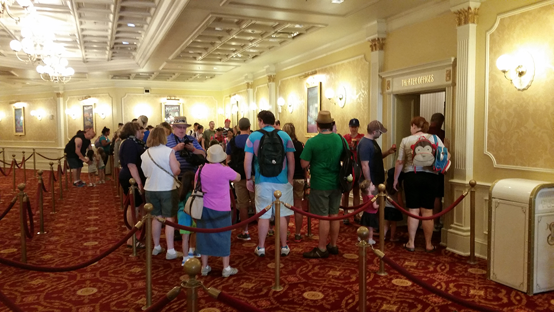 Meet Tinker Bell in Walt Disney World Magic Kingdom queue