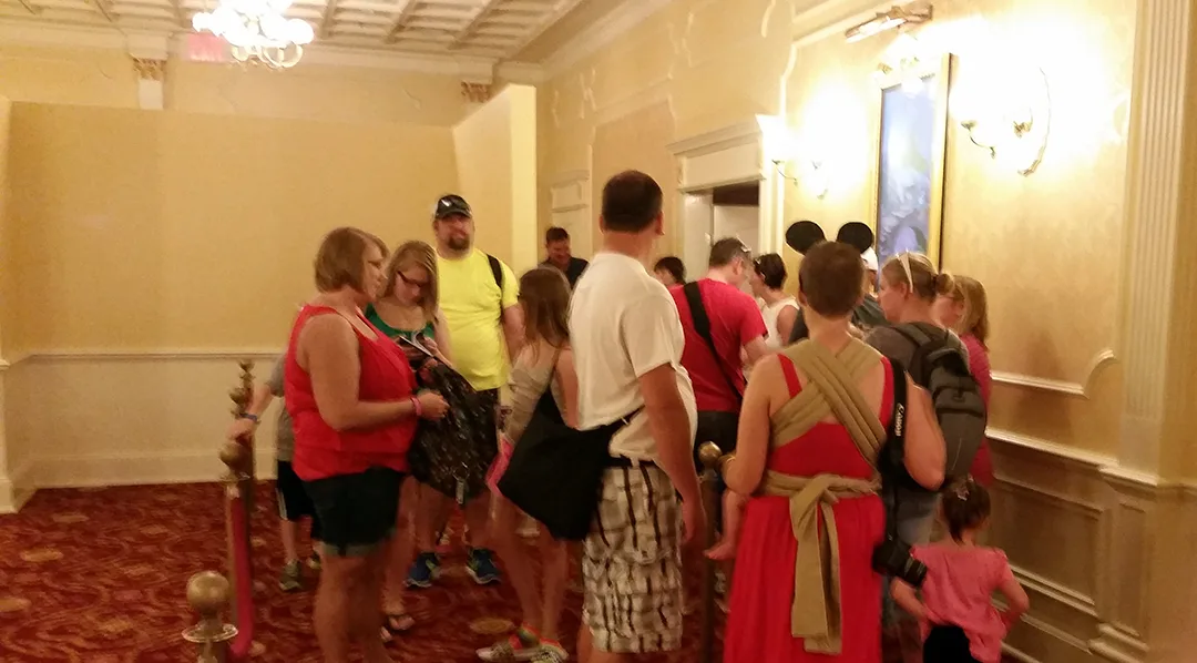 Meet Tinker Bell in Walt Disney World Magic Kingdom queue