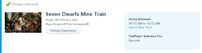 seven dwarfs mine train fastpass+ opening date