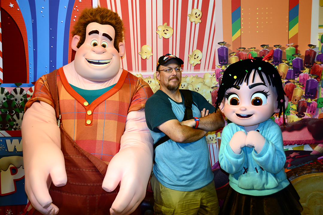 Disney's Hollywood Studios meet and greet Wreck-it Ralph and Vanellope