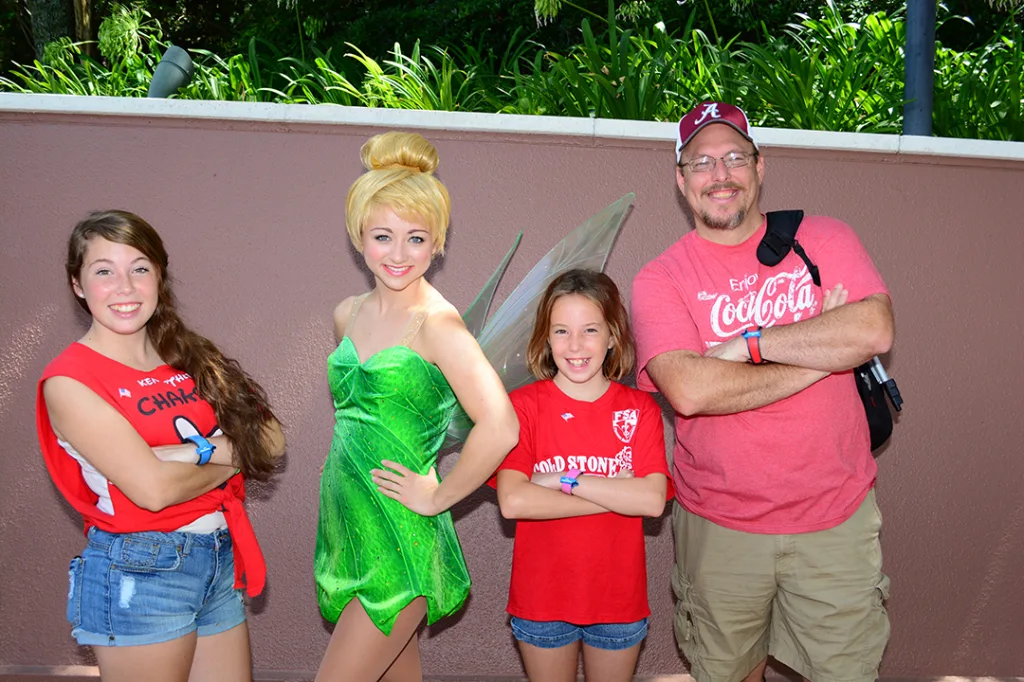 Tinker Bell meet and greet at Epcot Training