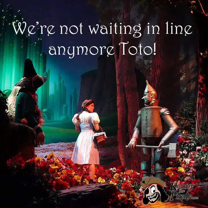 We're not waiting in line Toto