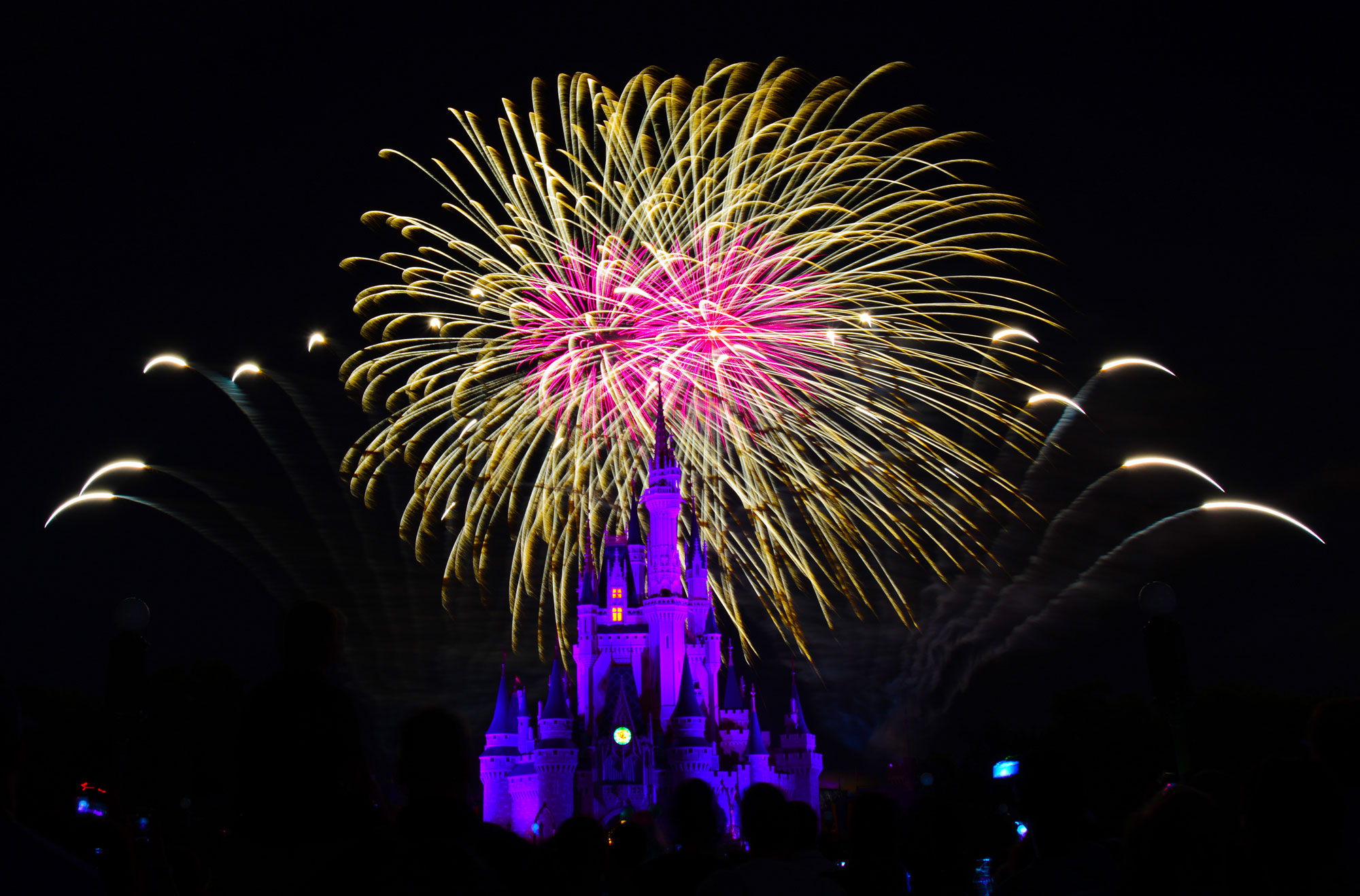 Wishes Fireworks at the Magic Kingdom in Disney World August 2014
