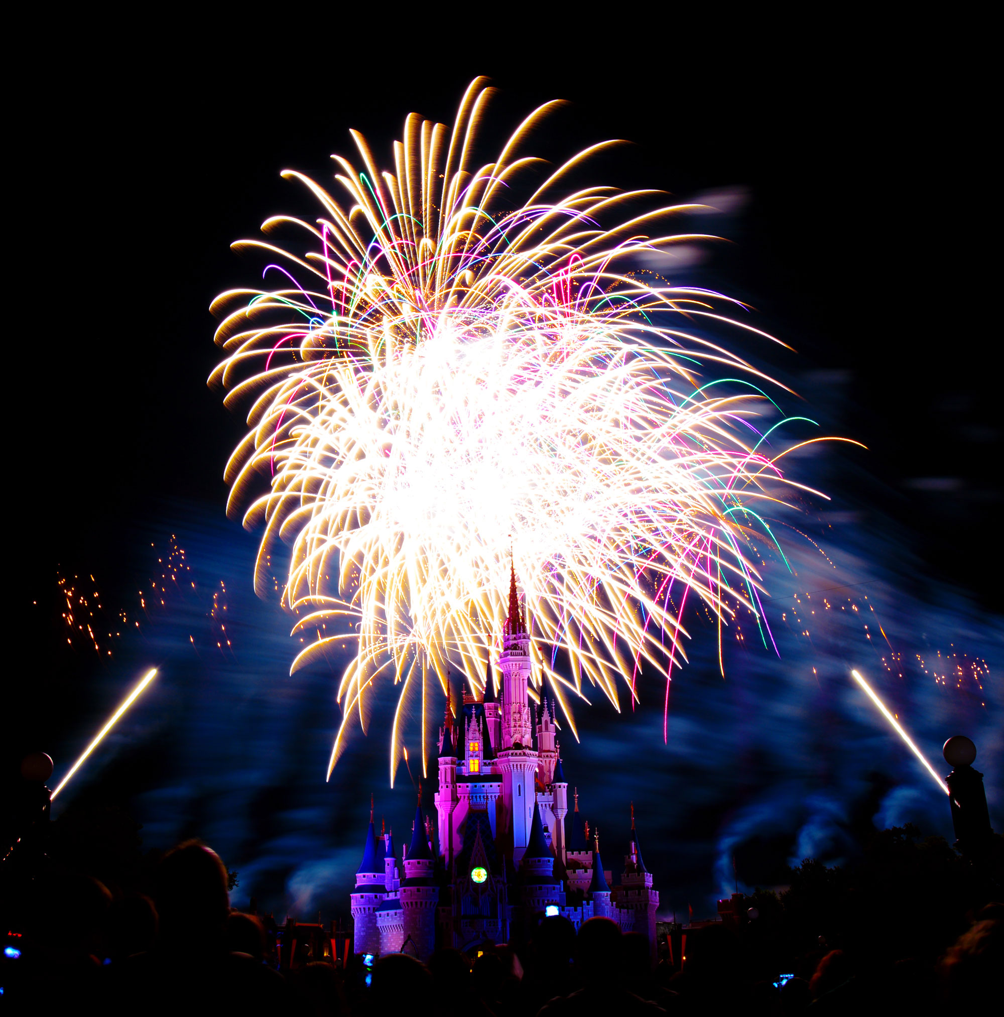 Wishes Fireworks at the Magic Kingdom in Disney World August 2014