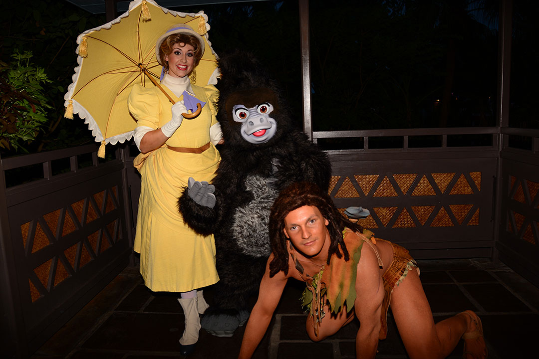 Mickey's Not So Scary Halloween Party 2014 Tarzan Jane and Terk meet and greet