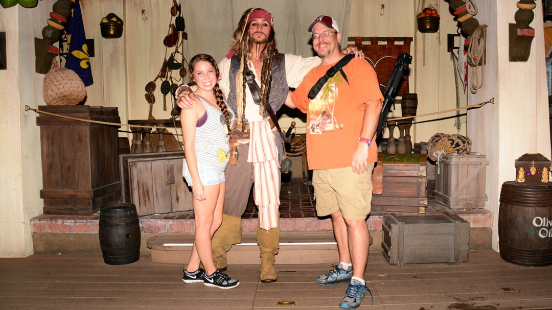 Mickey's Not So Scary Halloween Party 2014 Captain Jack Sparrow meet and greet