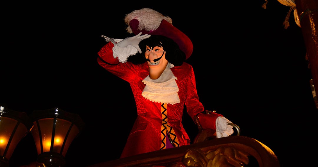 Mickey's Not So Scary Halloween Party 2014 Boo to You Halloween Parade Captain Hook