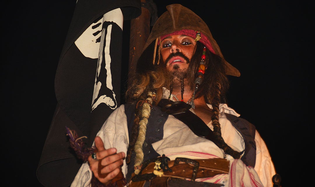 Mickey's Not So Scary Halloween Party 2014 Boo to You Halloween Parade Captain Jack Sparrow